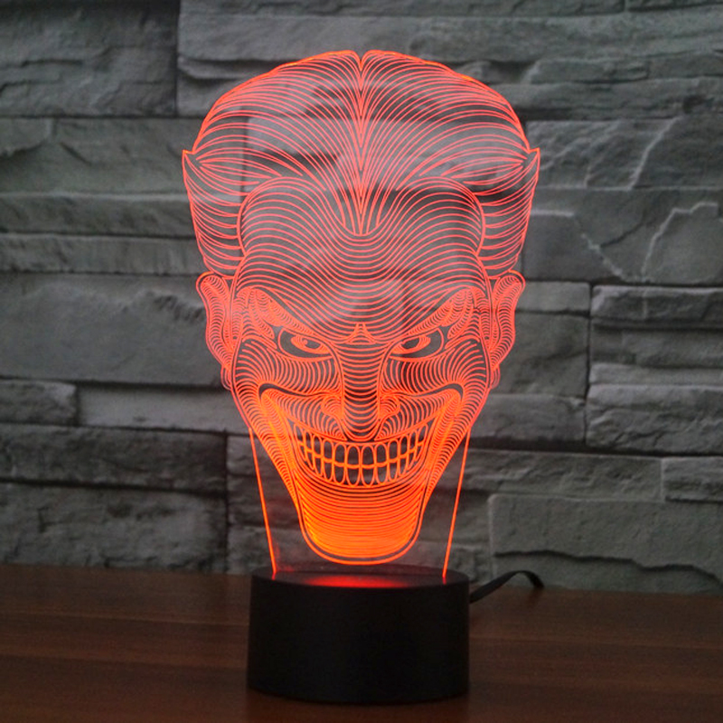 olorful USB Joker 3D Table Lamp Luminaria LED Night Light Remote Switch Decorative Lighting Atmosphere Lamp Holiday Gifts (1)