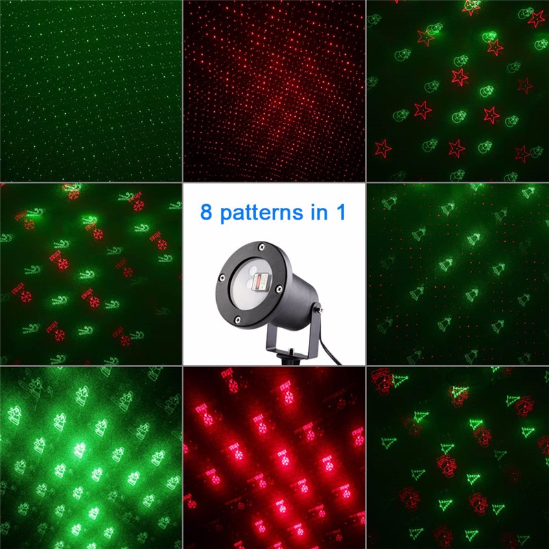 8 Patterns Moving Wireless Control Laser Christmas Lights (5)