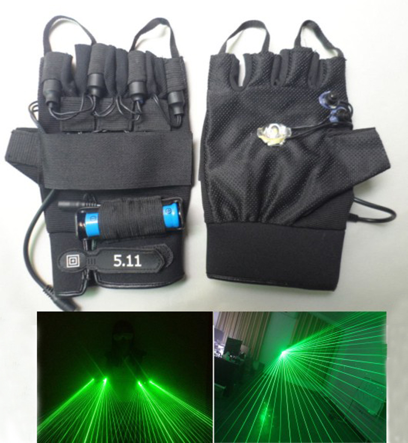 100 beam left hand beam laser gloves