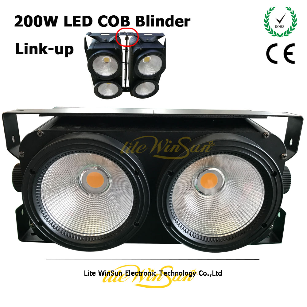 Theater Light COB 2 Eyes 200W DMX LED Blinder Stage Light