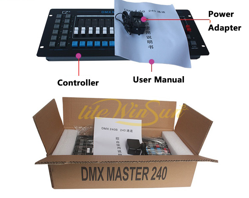 dmx 512 stage lighting effect carton package