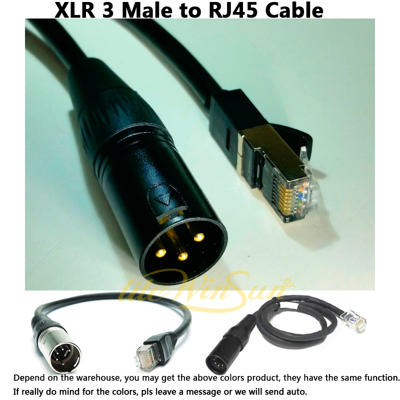 CUSTOM DMX512 SIGNAL CABLE LINK TO ARTNET PC CONSOLE WIRE XLR CABLE