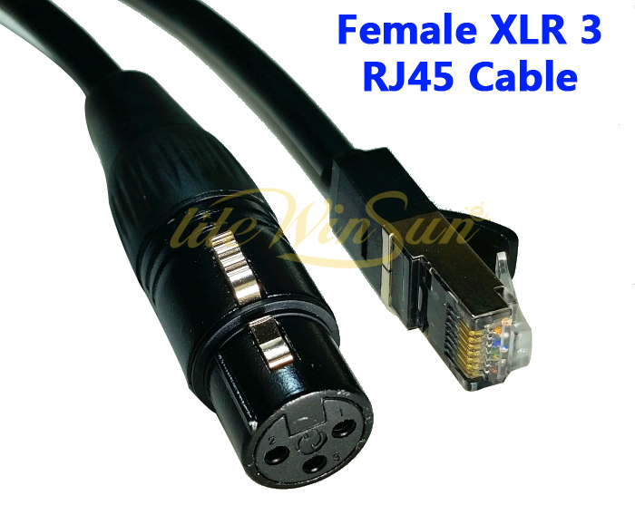 3PIN XLR MALE TO RJ45 ARTNET SINGNAL DMX CABLE