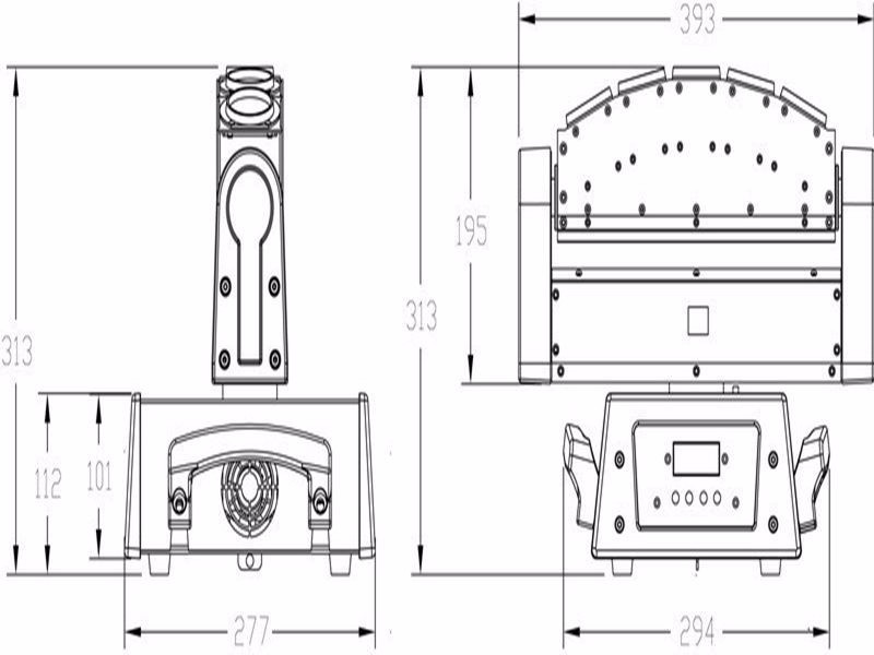 5 heads moving head lighting 2