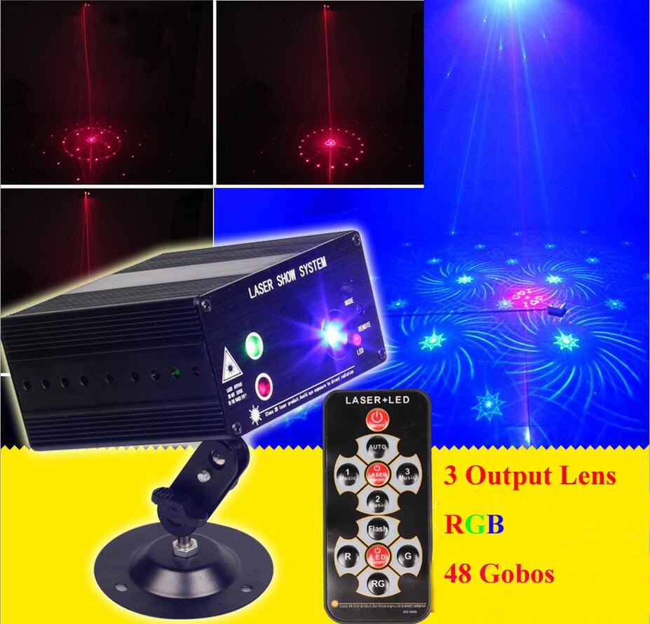 3 lens LED laser light01