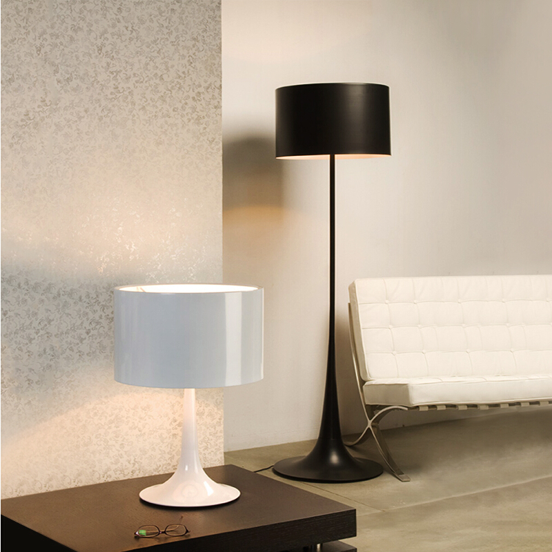 Dia 39cm H170cm White Black Modern Wrought Iron Floor Lamp Living Dia 39cm H170cm White Black Modern Wrought Iron Floor Lamp Living Room Stand Lamps