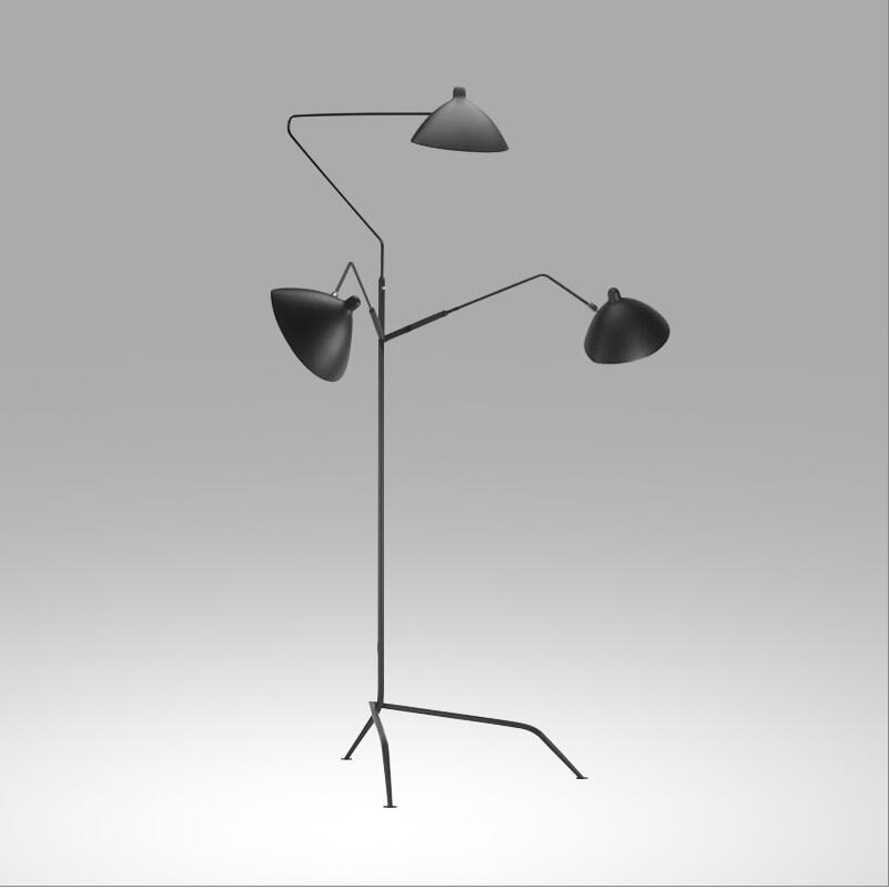 Serge Mouille Adjustable 3 Arms Claws Led Floor Lamps Lighting For