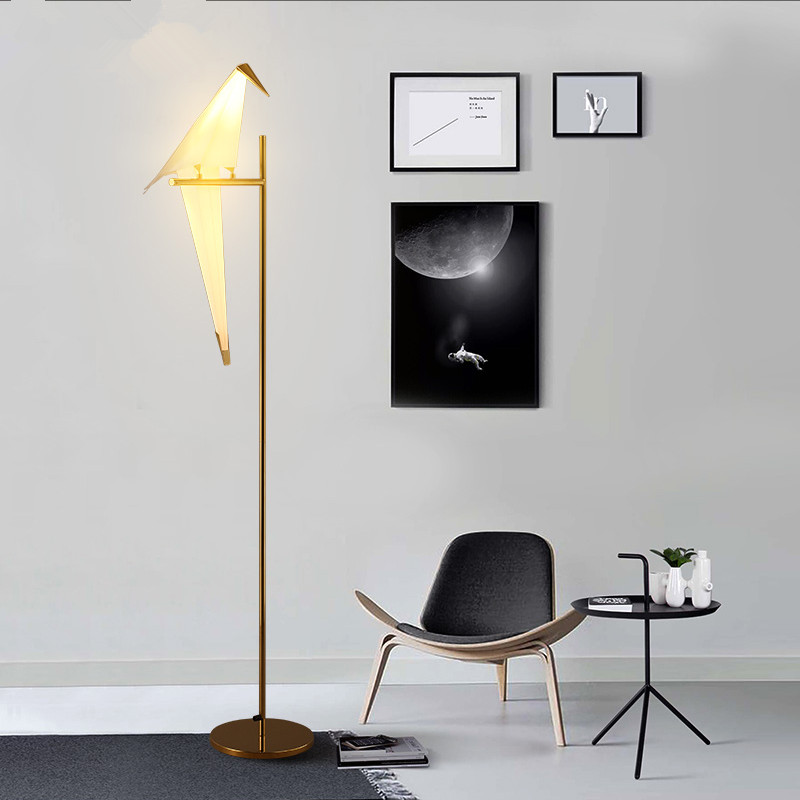 Modern Nordic Bird Paper Cranes Floor Lamp For Bedroom Living Room Standing Lamp Light Fixture Sofa Bedside Reading Lamp Light Piece Specifications Price Quotation Ecvv Industrial Products