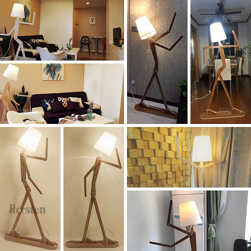 Japanese Style Creative DIY Wooden Floor Lamps Nordic Wood Fabric Stand Light For Living Room Bedroom Study Art Deco Lighting E27 (19)