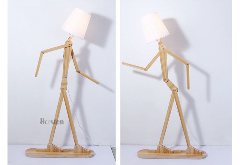 Japanese Style Creative DIY Wooden Floor Lamps Nordic Wood Fabric Stand Light For Living Room Bedroom Study Art Deco Lighting E27 (18)