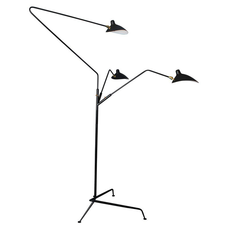 Standing Lamp 13 Arm Serge Mouille Floor Light Replica Designer Iion BlackWhite Floor Lamp industrial Loft Home Lighting3