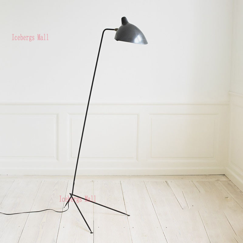 Standing Lamp 13 Arm Serge Mouille Floor Light Replica Designer Iion BlackWhite Floor Lamp industrial Loft Home Lighting11