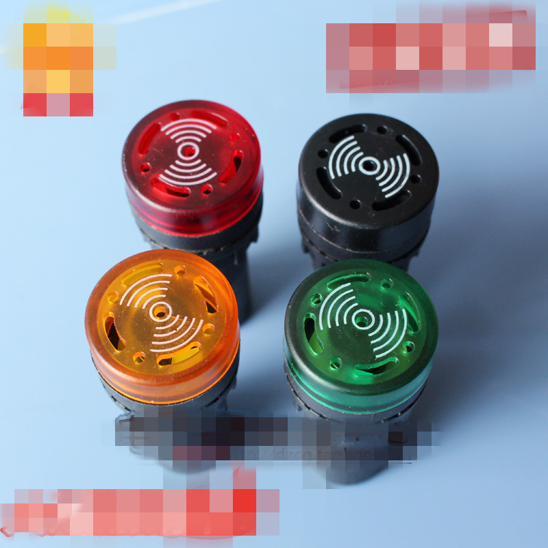 10 PCS Red LED Indicator Light with Buzzer 24VDC 22mm Diameter 60mm Height