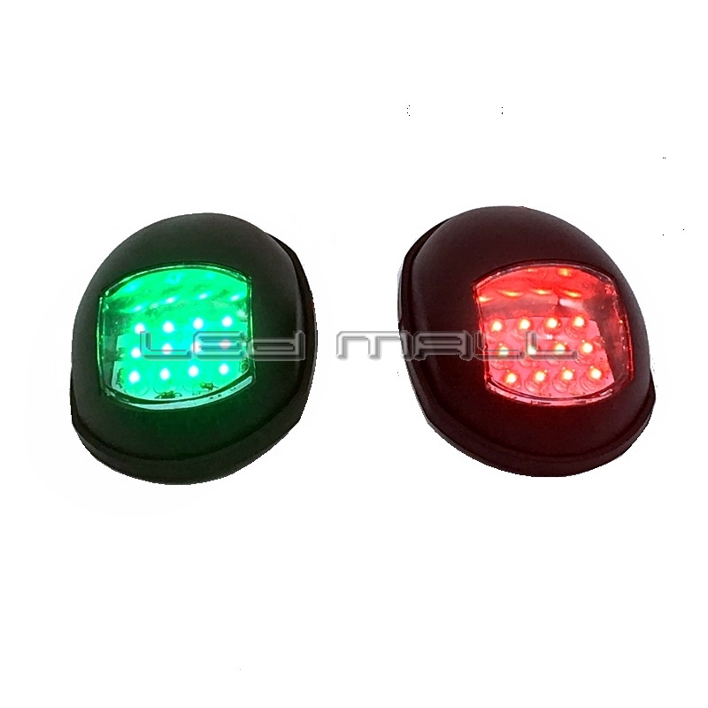 1 Pair 12V LED Mini Starboard//Port Navigation Light for Marine Boat Yacht