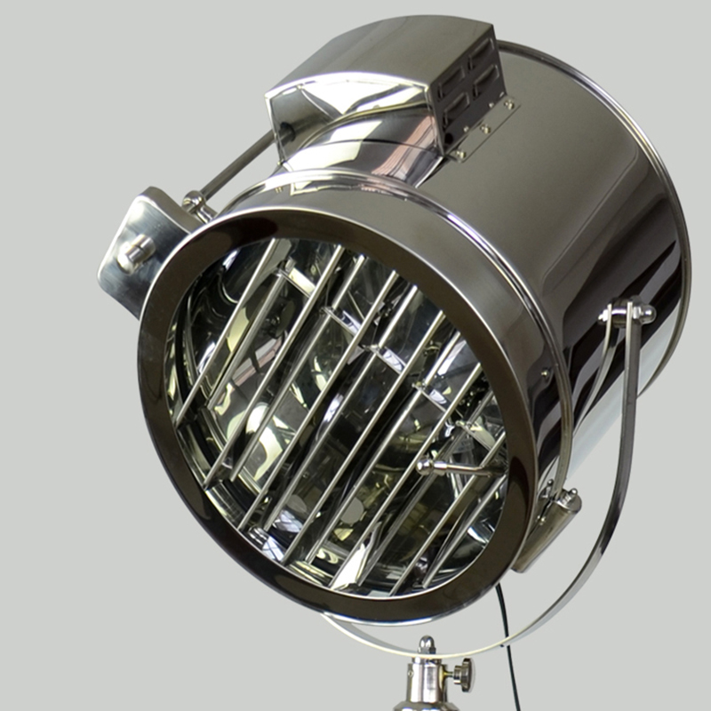 stainless steel tripod floor lamp