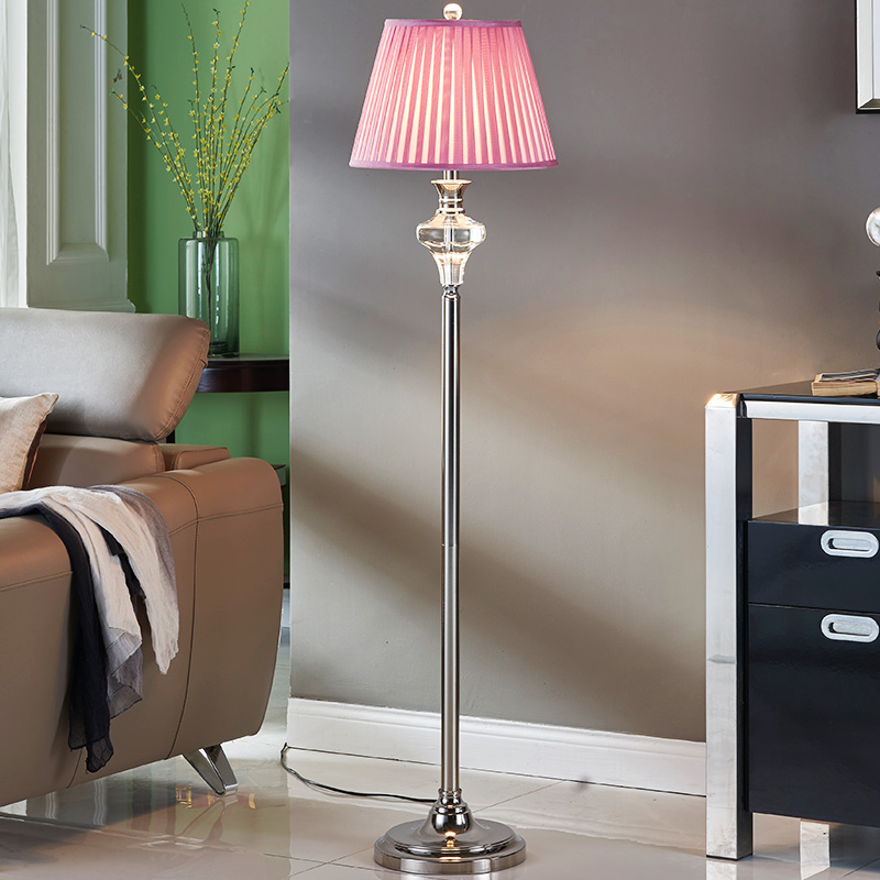 European K9 Crystal Pink Fabric Led E27 Floor Lamp With Foot Switch For Bedroom Living Room Wedding Deco H 147cm 80 265v 2071 Piece Specifications Ation Ecvv Industrial S European K9 Crystal Pink Fabric Led E27, Floor Lamp Foot Switch