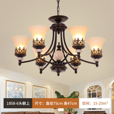 Classical Foyer Chandeliers Living Room Glass Chandelier Flush