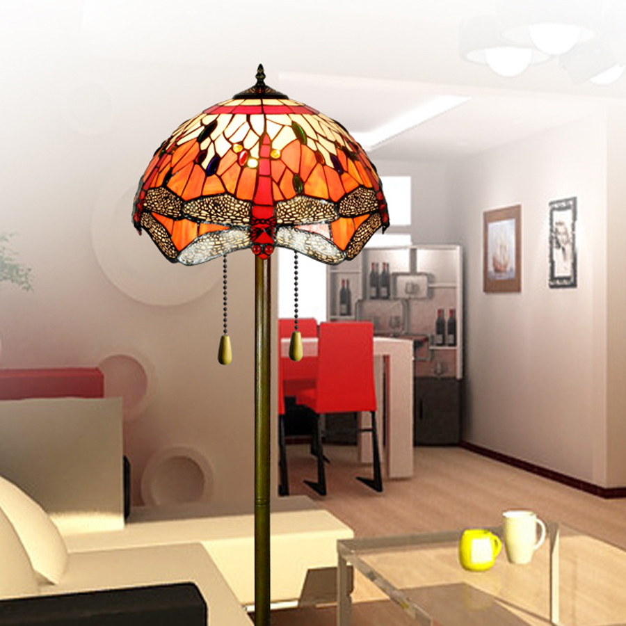 Hot Sale Tiffany Floor Lamp Retro Interior Lighting Decorative