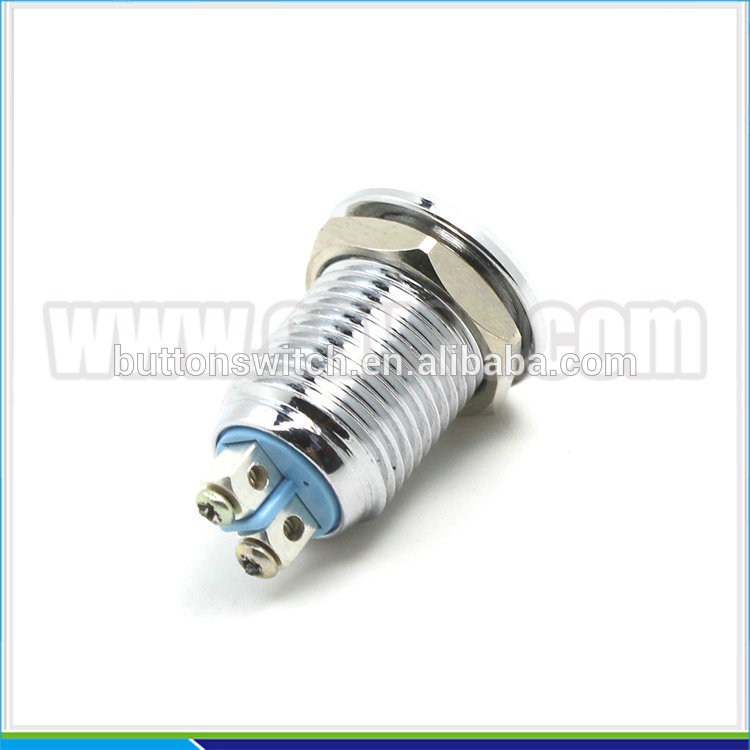 IN13 12mm metal ROHS waterproof oven industrial machinery caution rear 24v led lamp indicator