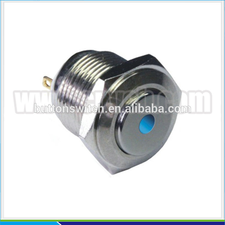 IN17 3A 16mm metal led indicator light stainless steal indicator switch water level high flush riser indicator 250V