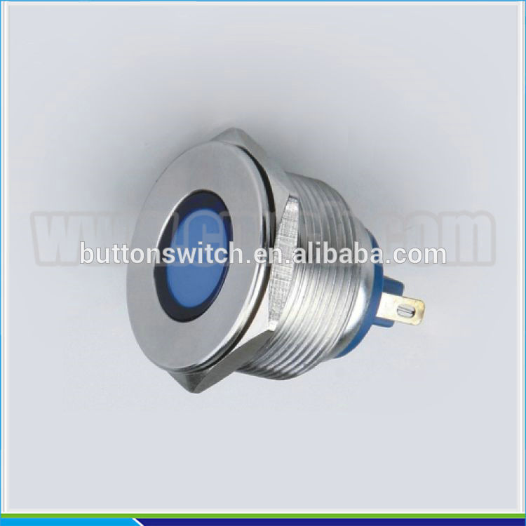 IN50 25mm led signal lamp,metal anti-vandal stainless steel waterproof indicator& pilot light