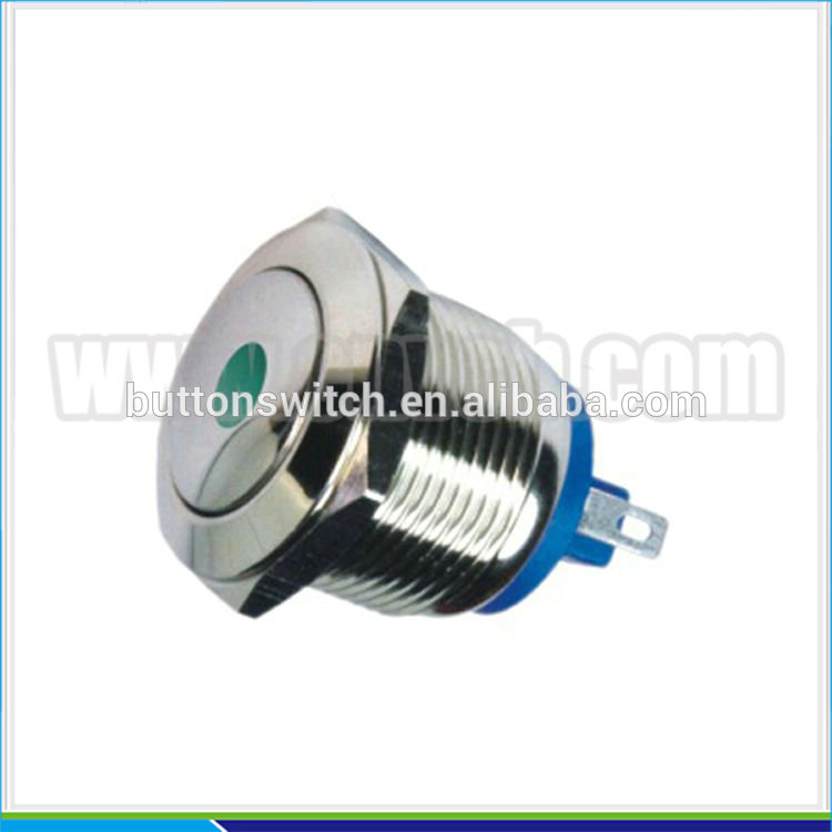 IN25 19mm anti-vandal metal type high lighted indicator dot lamp