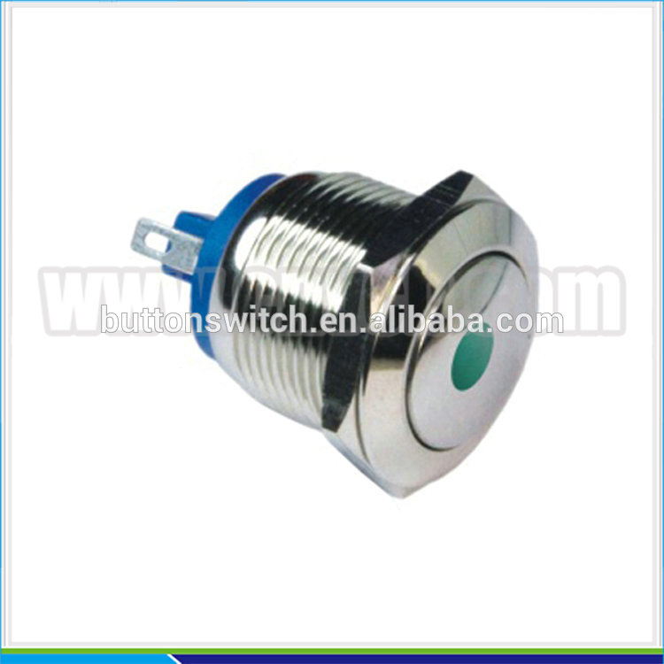 IN25 19mm anti-vandal metal type high lighted indicator dot lamp