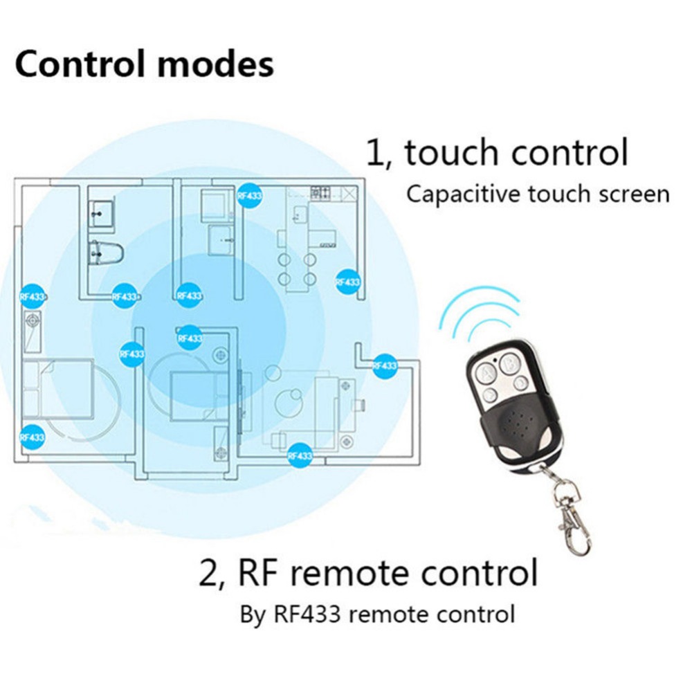 EU-UK-Standard-Elite-Kilter-Touch-Switch-2-Gang-1-Way-Crystal-Glass-Switch-Panel-Single