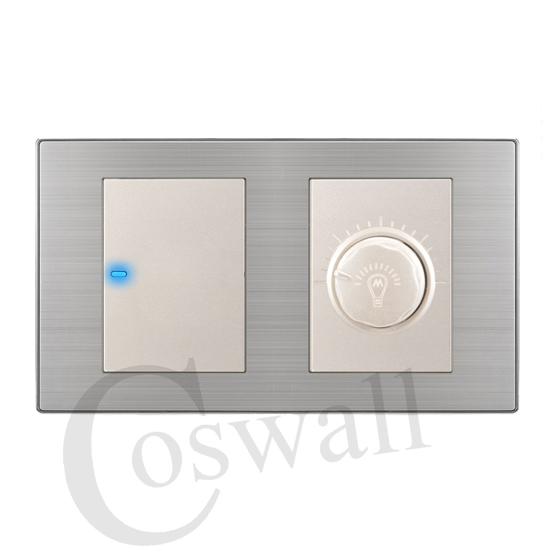 Coswall 1 Gang 1 Way Luxury Led Light Switch Push Button Wall Switch Coswall 1 Gang 1 Way Luxury Led Light Switch Push Button Wall Switch