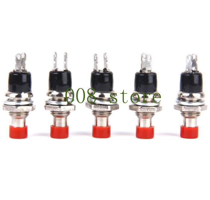 Romote Mini Momentary Push Button Switch for Model Railway Hobby 7mm Pack of 10 Red