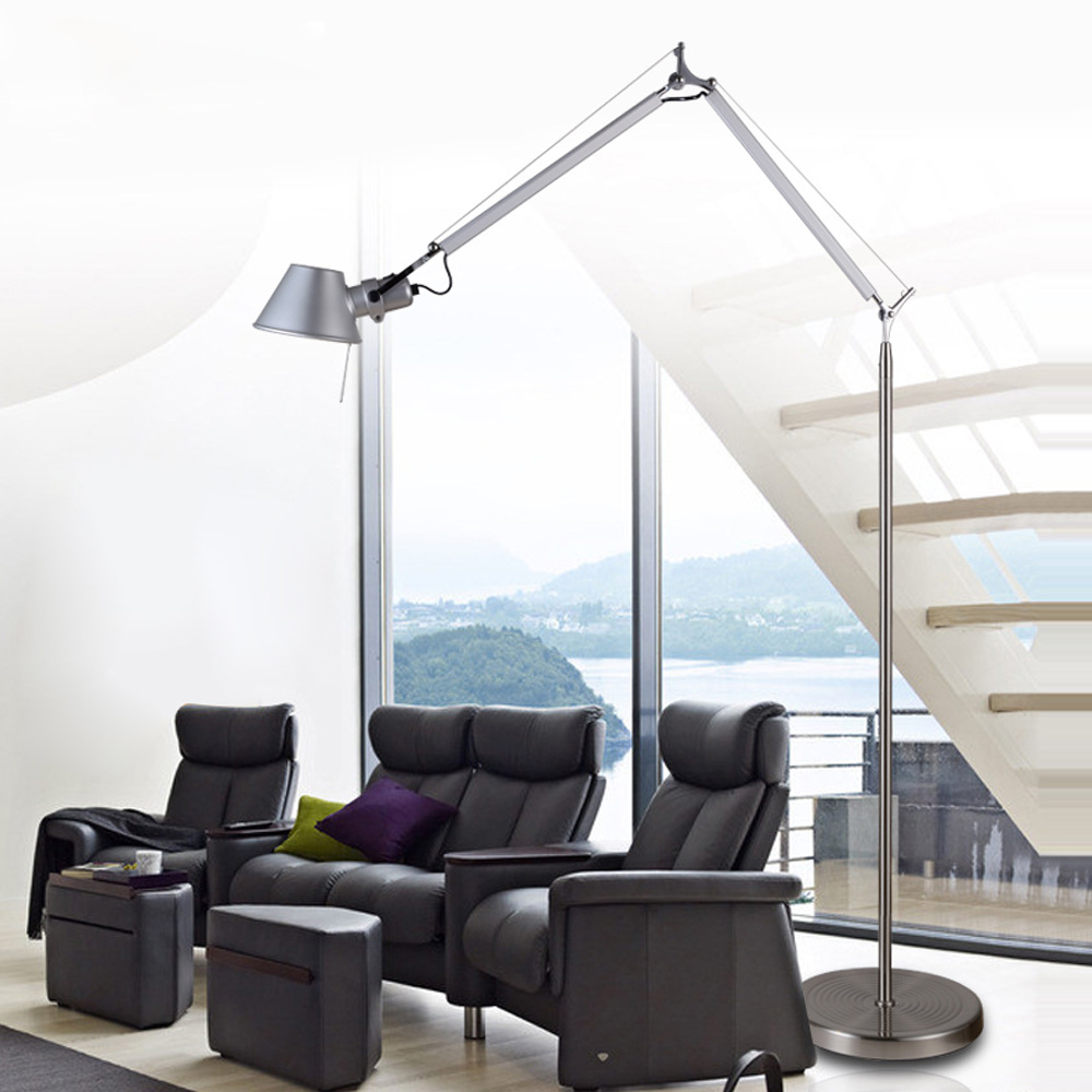 Minimalistic-Floor-Lamp-1-5M-Aluminum-Hat-Shape-Office-Lighting-Standing-Lamp-E27-Expansible-Foyer-Study (1)