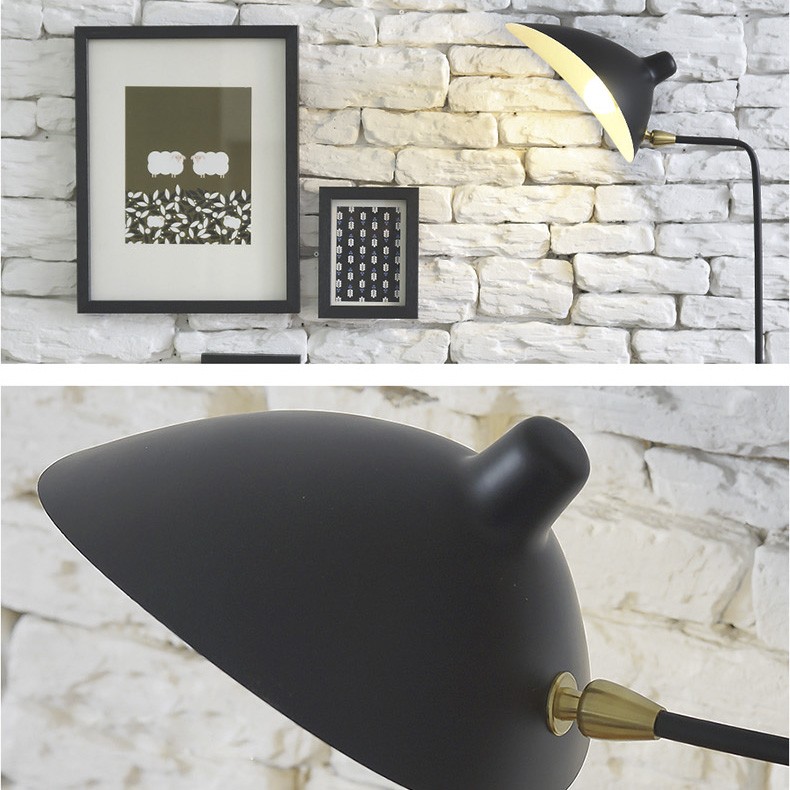 Replica-Item-Serge-Mouille-lights-Designer-lighting-rion-black-white-one-head-floor-lamp (5)