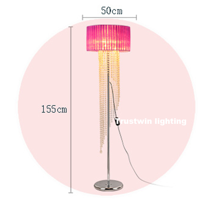 foot-switch-button-switch-Floor-Lamp-E14-metal-cloth-fabric-crystal-brilliant-floor-light-wedding-glass (1)