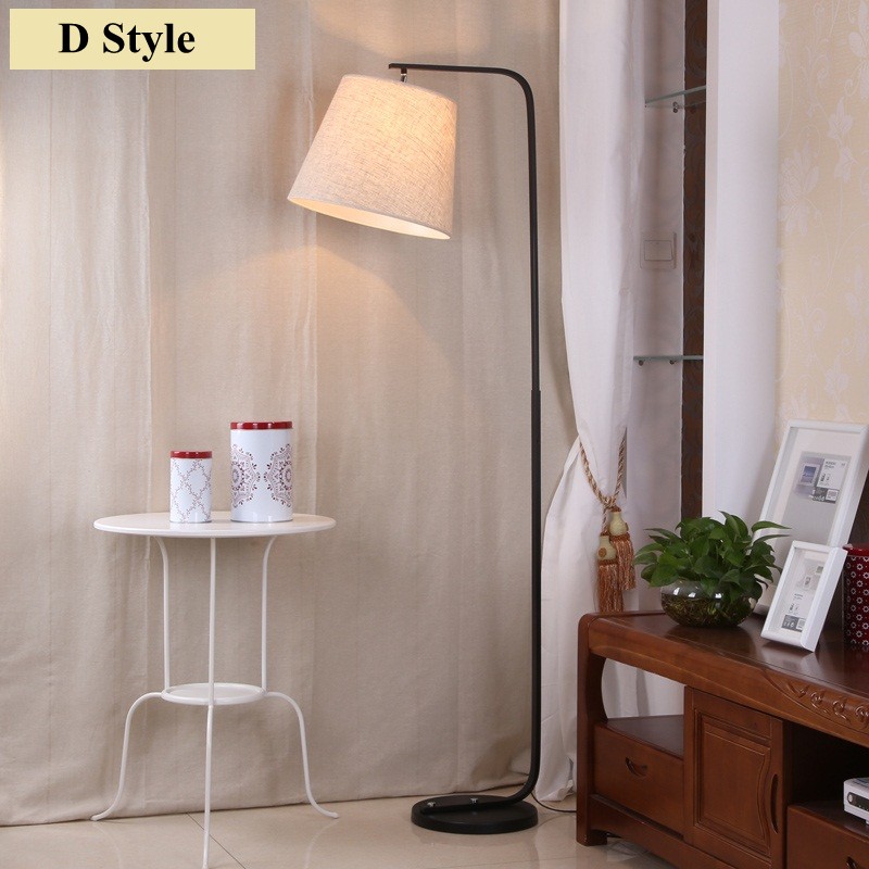 Modern-simple-led-floor-lamp-fabric-lampshade-AC-90-260V-e27-stand-lighting-for-living-room (4)