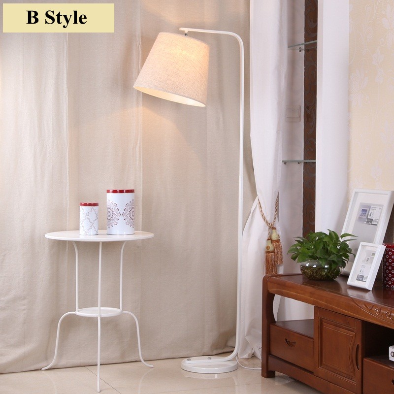 Modern-simple-led-floor-lamp-fabric-lampshade-AC-90-260V-e27-stand-lighting-for-living-room (2)