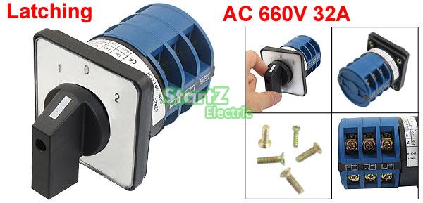 660V 32A 12 Terminals 4 Positions Rotary Cam Changeover Switch
