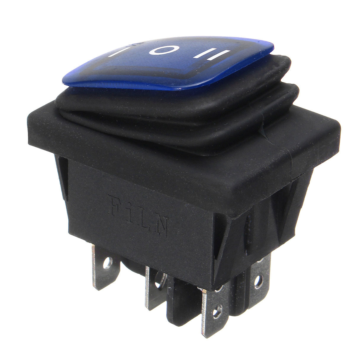 Green / Blue / Red Rocker Power Switch On-Off-On 6 Pin 12V DC Mayitr Car Boat LED Latching Waterproof Toggle Switches