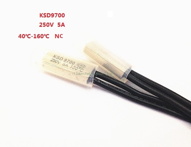 50Pcs 45~160°C Bimetal Temperature Control Switch N//C Thermostat Switch 250V 5A