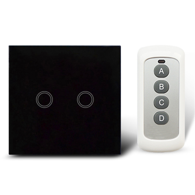2-Gang-1-way-Remote-control-switch-White-Crystal-Glass-Switch-Panel-Wifi-Wall-Touch-Switch (1)