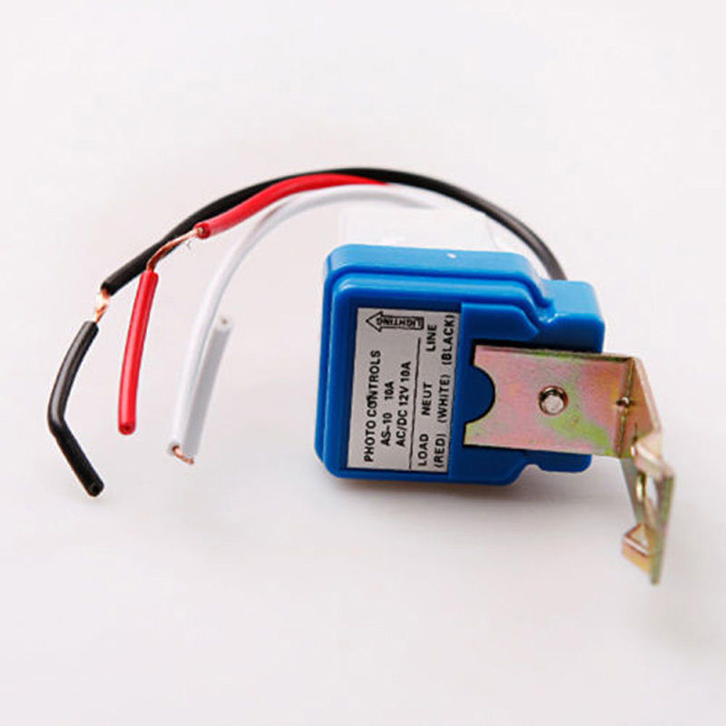 Mini Twilight Dusk Sensor Twilight Switch Outdoor Night Light Sensor Switch 12V 10A LED Sensor Switch for LED Lamp