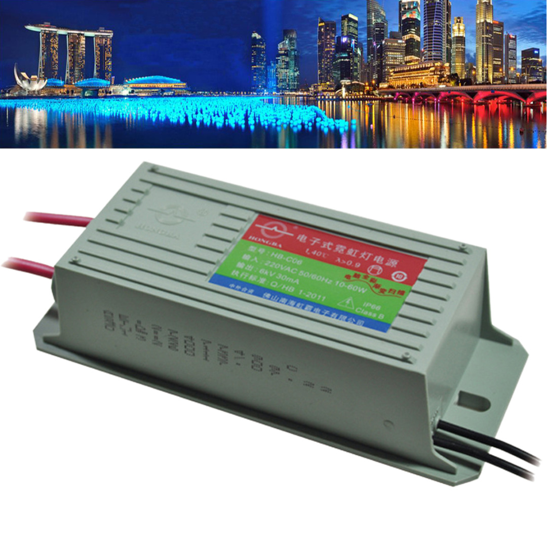 1pc HB-CO6 Neon Electronic Transformer Waterproof Neon Power Supply Rectifier 6KV 60W 30mA