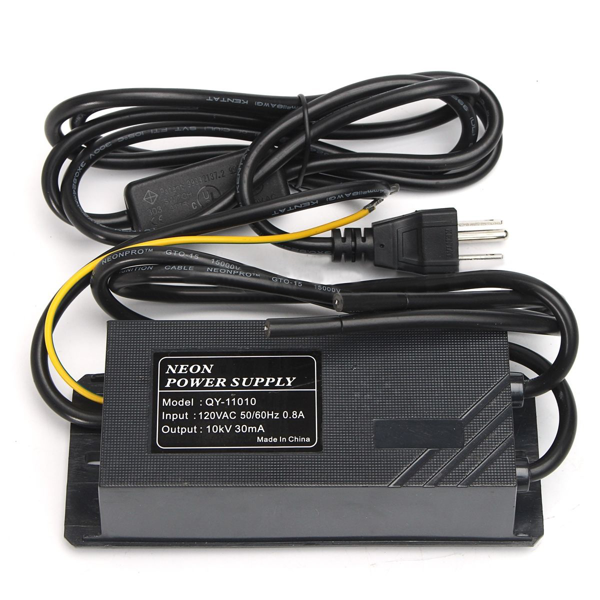 10KV 30mA 120V Black Neon Electronic Transformer Mayitr Practical Waterproof Neon Power Supply Light Rectifier Kit 164*61*48mm
