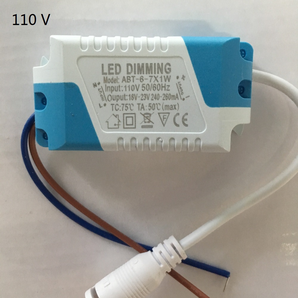 Dimmer-Driver-6-7x1W-DC-18-23V-240-260mA-6W-7W-Constant-Current-AC-110-220V