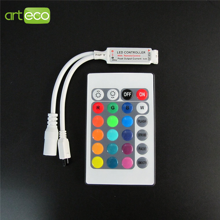 Dc V Mini Keys Ir Remote Rgb Controller For Led Strip Rgb Controller Piece