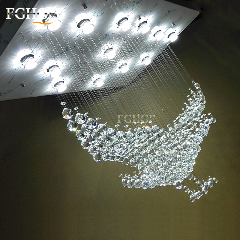 New Design Luxury Modern Crystal Chandelier Light Lustres Eagles Hall Cristal Lamp Home Lighting for Ceiling Lamp Fixture (1)