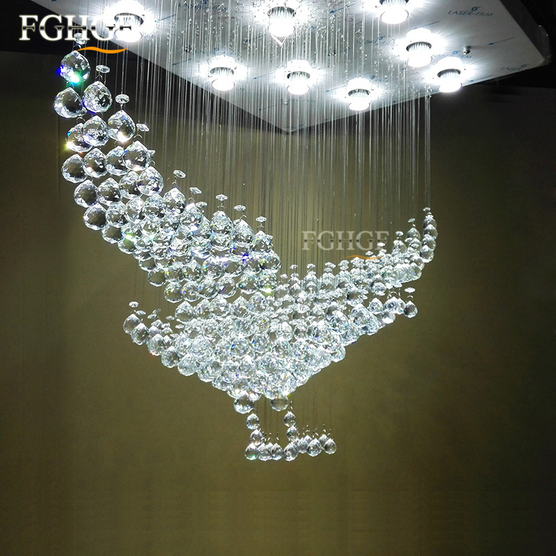 New Design Luxury Modern Crystal Chandelier Light Lustres Eagles Hall Cristal Lamp Home Lighting for Ceiling Lamp Fixture (3)