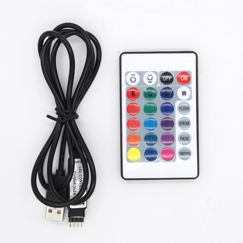 USB-Led-Controller-24-Keys-IR-RGB-Controler-LED-Light-IR-Remote-Controller-Dimmer-DC-5V