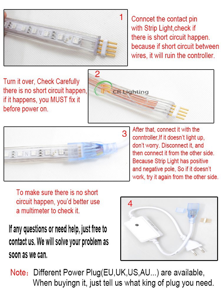 220V Strip Connection M