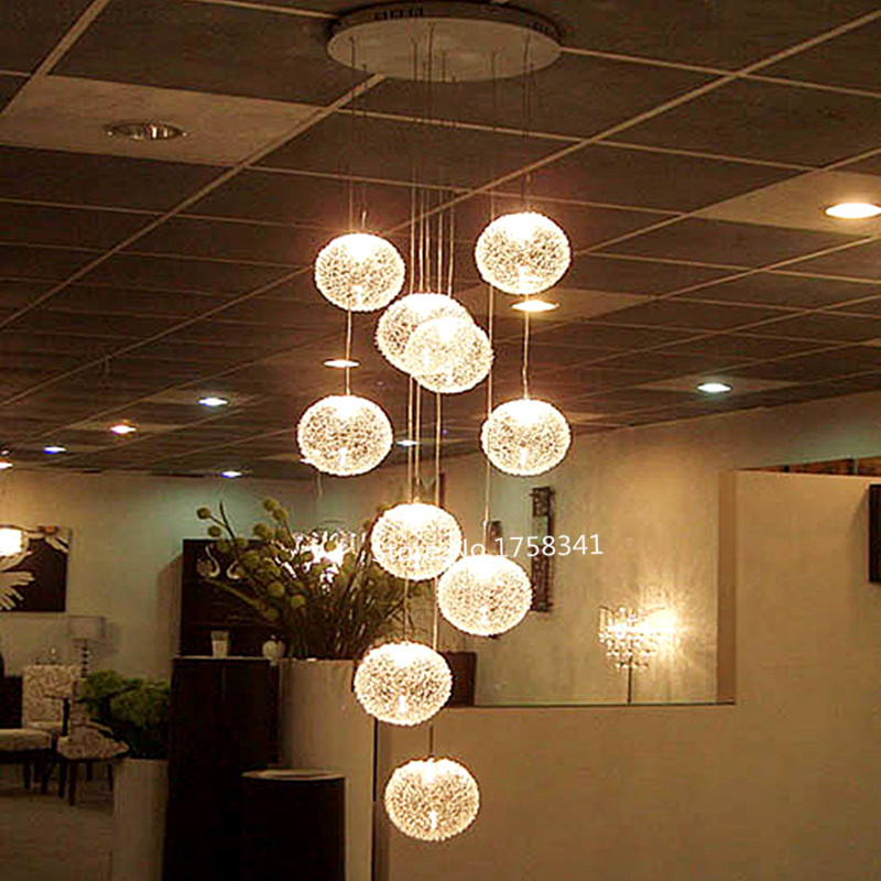 Direct Selling Pendant Lamps Round Large Long Stair E14