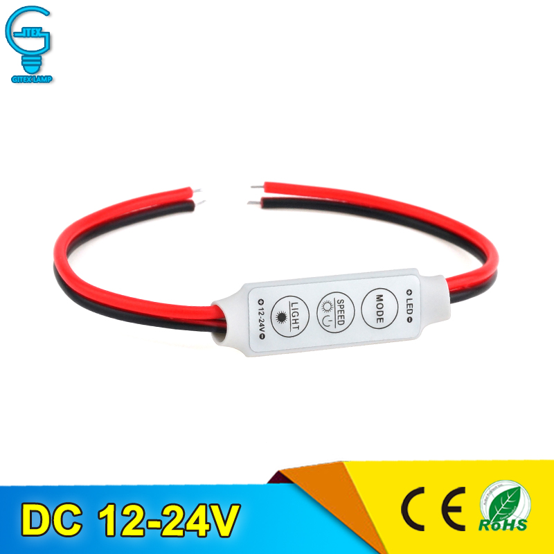 DC12//24V Mini Mode//Speed//Color Controller for 5050 RGBW LED Strip Lights